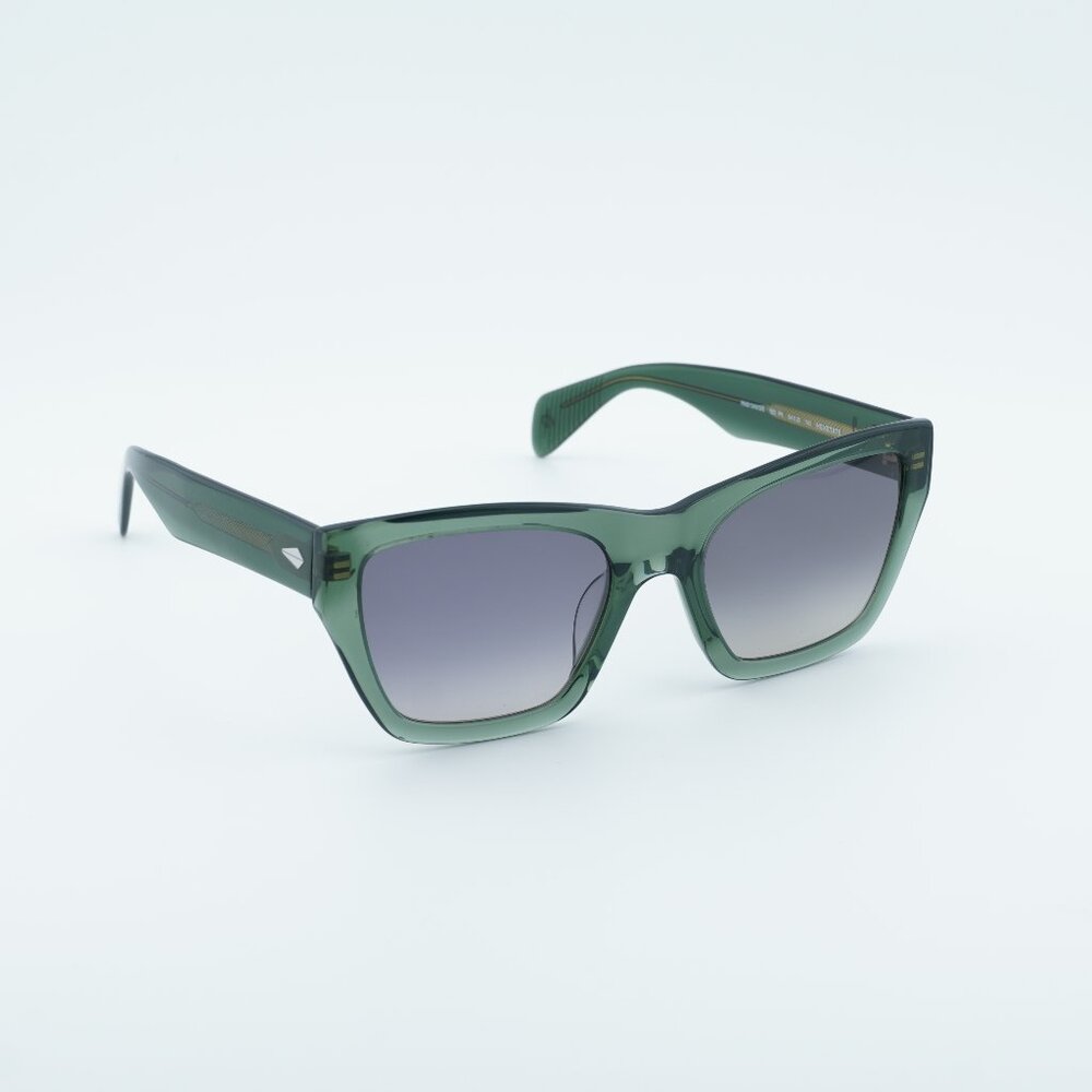 Rag & Bone RNB1046/G/S 01ED PR Sunglasses Green Square Frame, Grey Lenses